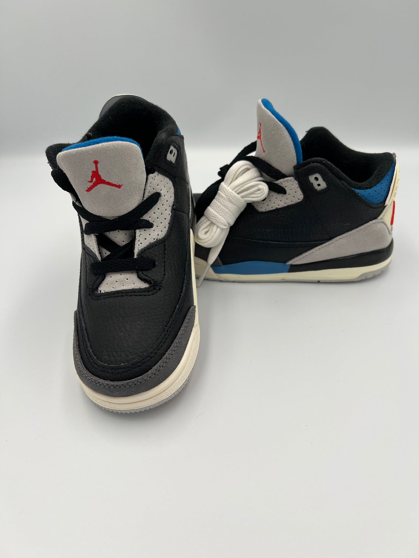 Jordan 3 Retro OG toddler 10c black red grey