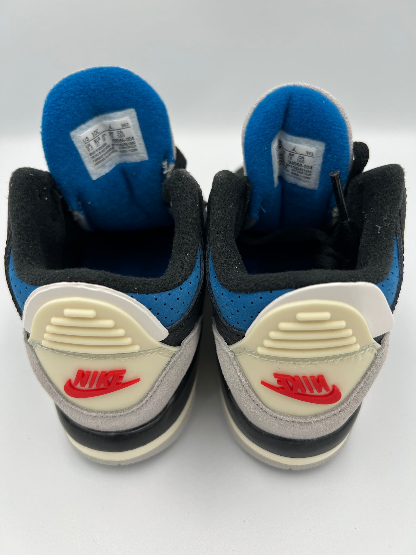Jordan 3 Retro OG toddler 10c black red grey