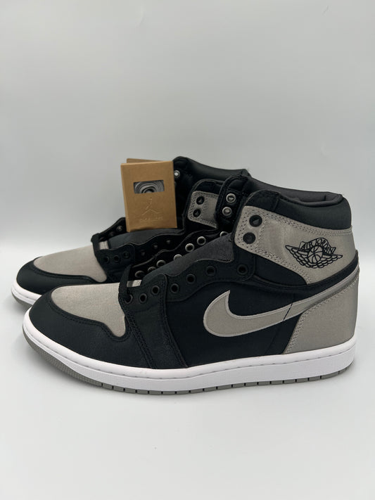 Women’s Air Jordan 1 Retro High OG satin black & silver size 9.5 & 10