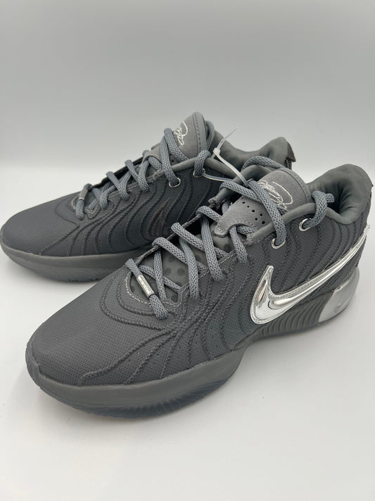 Nike LeBron XXI size 8 grey metallic silver