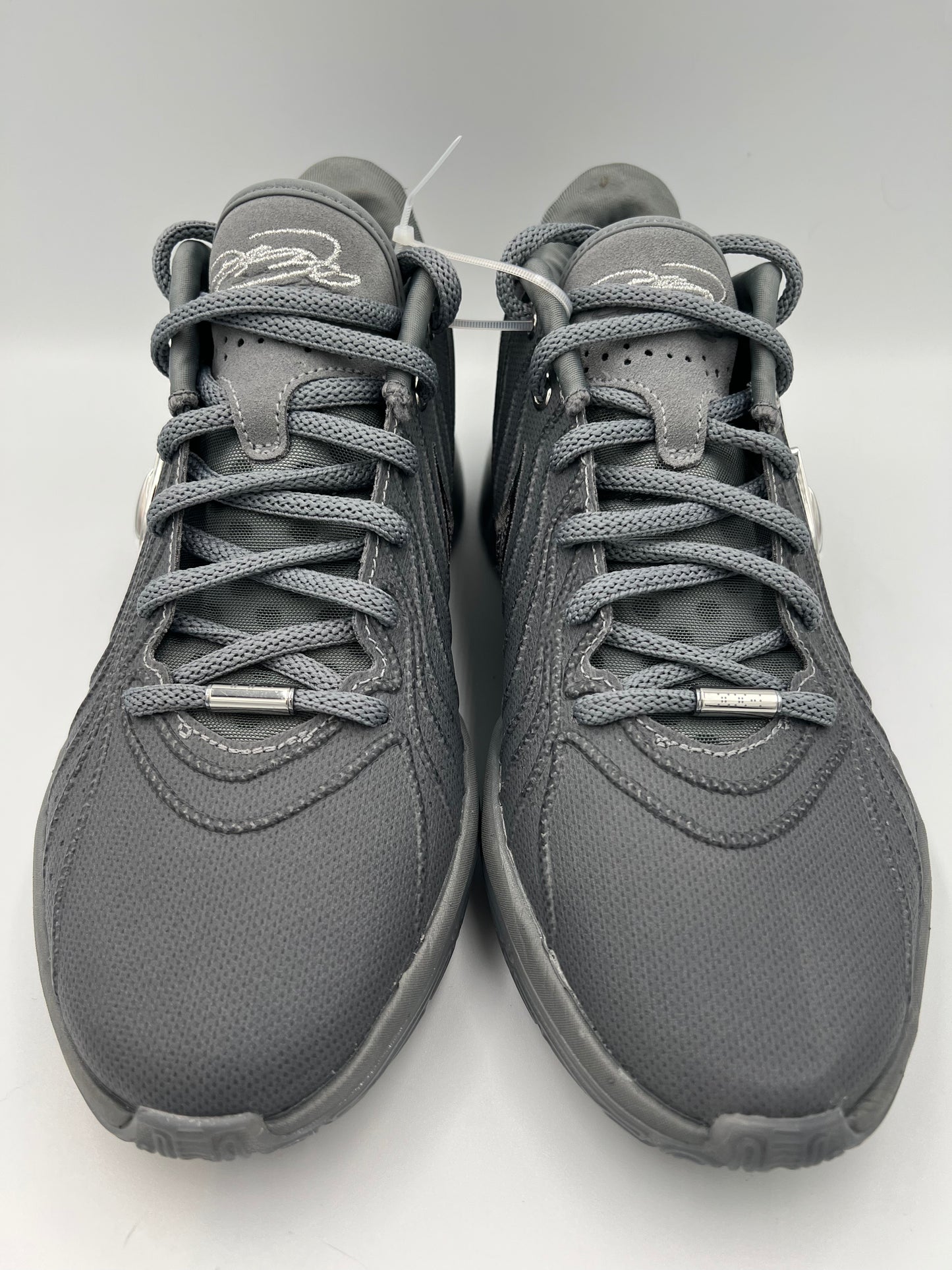 Nike LeBron XXI size 8 grey metallic silver